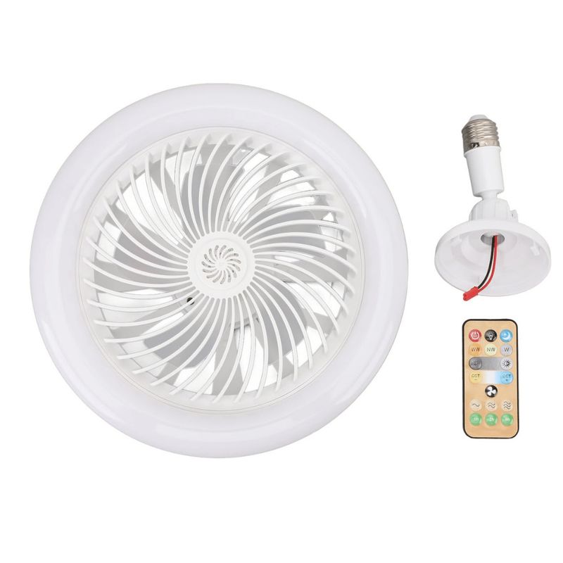 LINE - Lampara Ventilador Luz Blanca LED 30w con Control Remoto