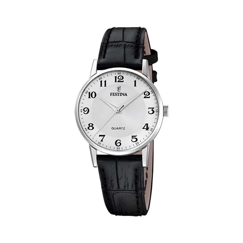 FESTINA - Reloj Festina F206901 Cuero Negro Clasico Hombre.-