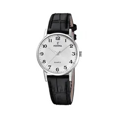 FESTINA - Reloj F206901 Cuero Negro Clasico Hombre.-