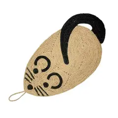 GENERICO - Rascador Colgante Cuerda Para Gatos Interactivo Forma Raton