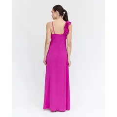 GUINDA - Maxi Vestido con manga de volantes Sun