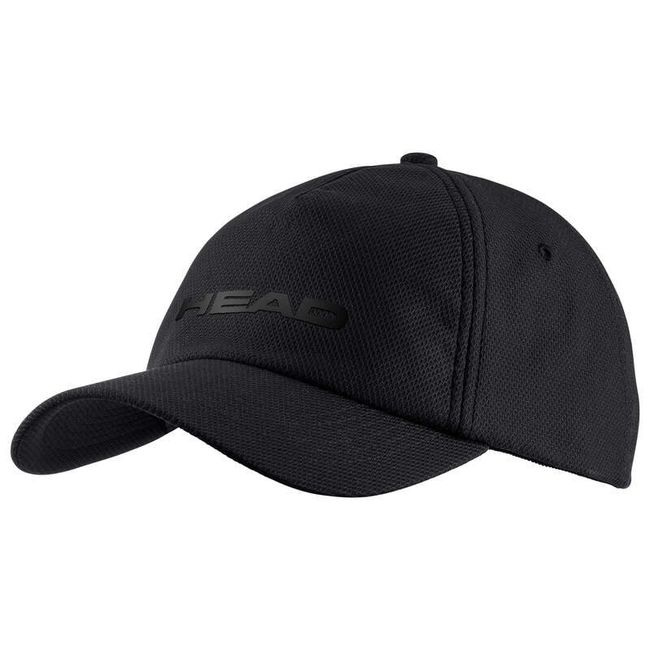 HEAD - Gorro Head Performance Cap Negro Tenis Padel