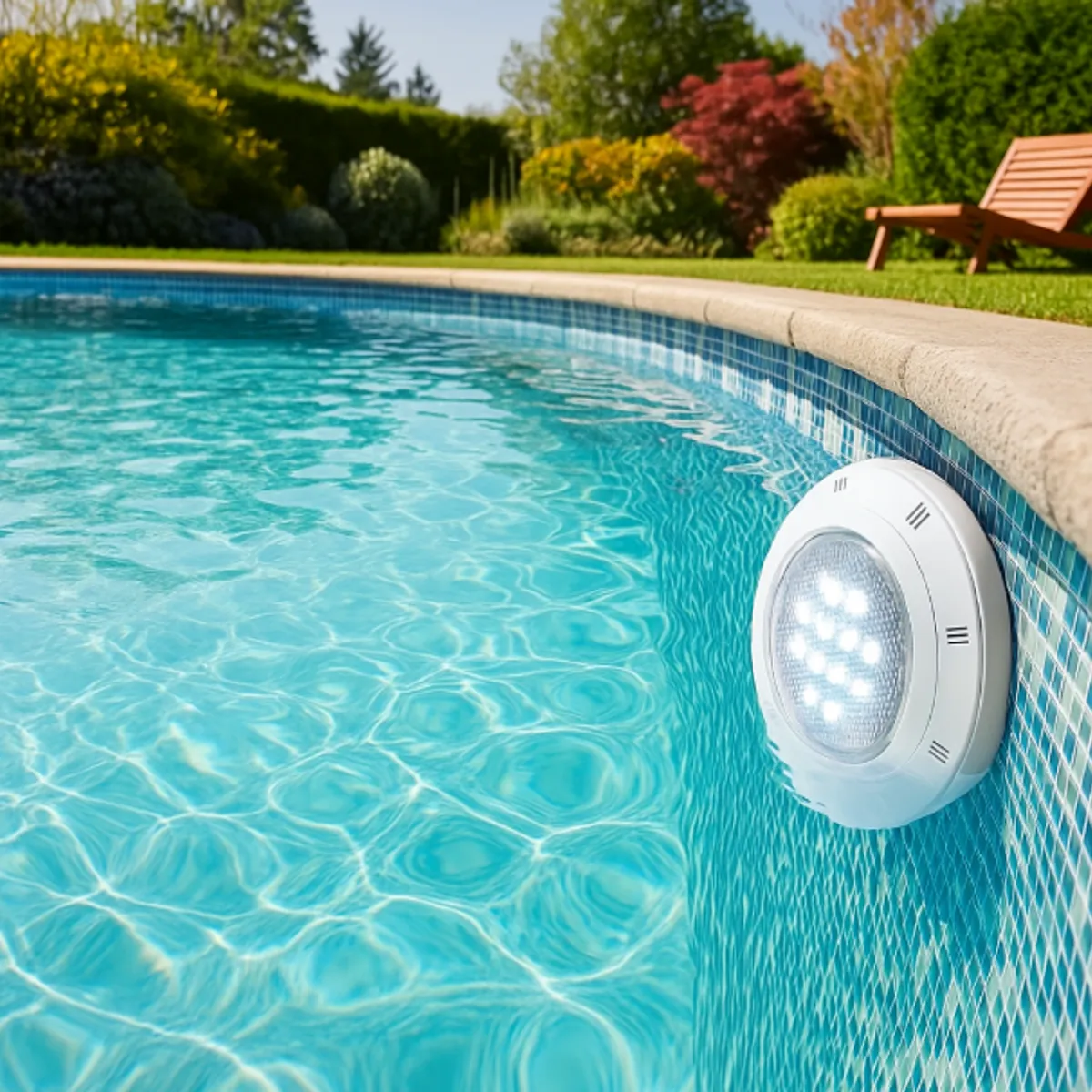 GENERICO - Foco LED Piscina 12W 12V IP68 Luz Blanca Fría  Sumergible Iluminación para Piscina