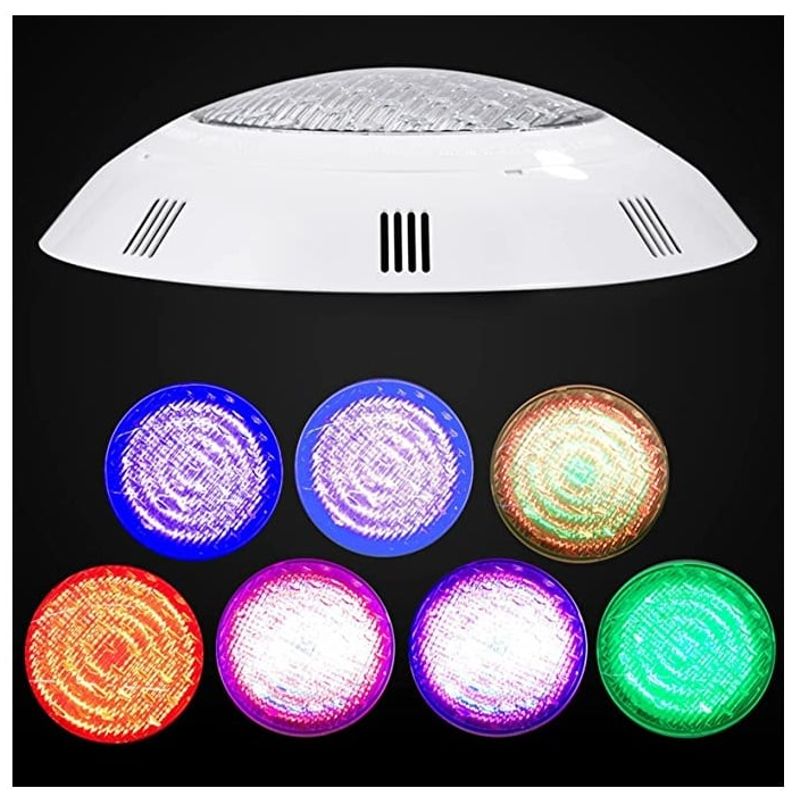 GENERICO - Foco Led Piscina Multicolor Rgb 12W 12v + Control Remoto