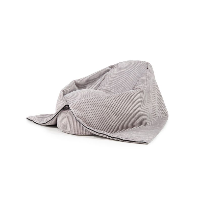 GENERICO - Pouf Cocoon 80 Waves White Grey