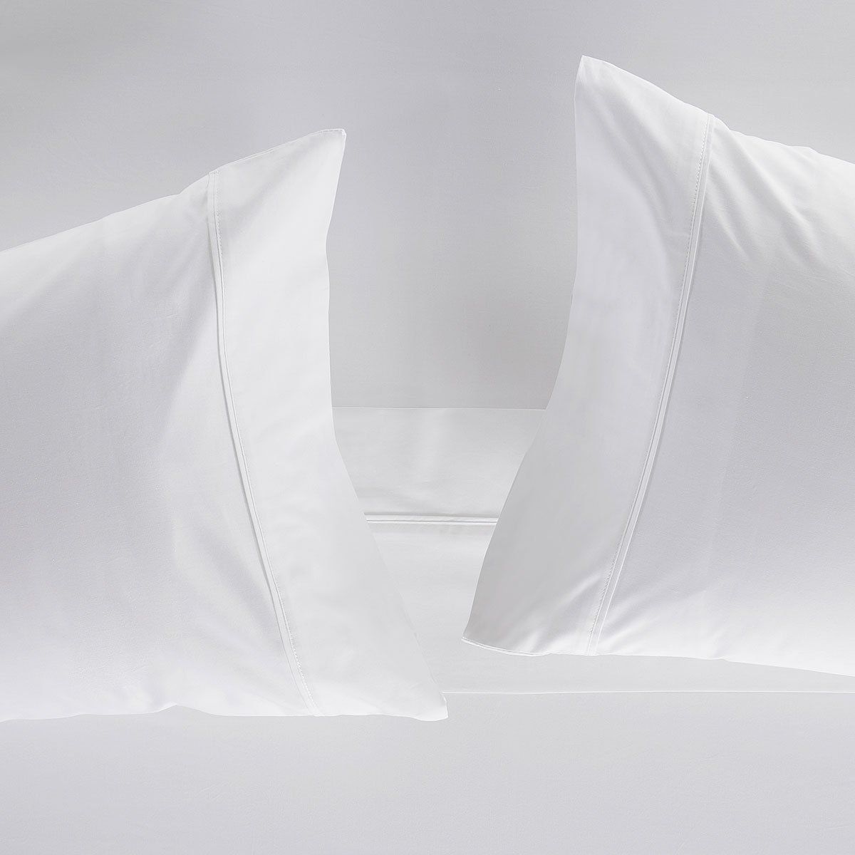 ROSEN - Sábana de 300 Hilos Algodón Orgánico Blanca King