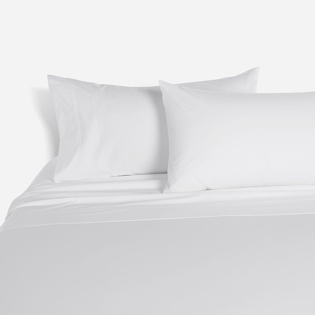 ROSEN - Sábana de 300 Hilos Algodón Orgánico Blanca 2 Plazas