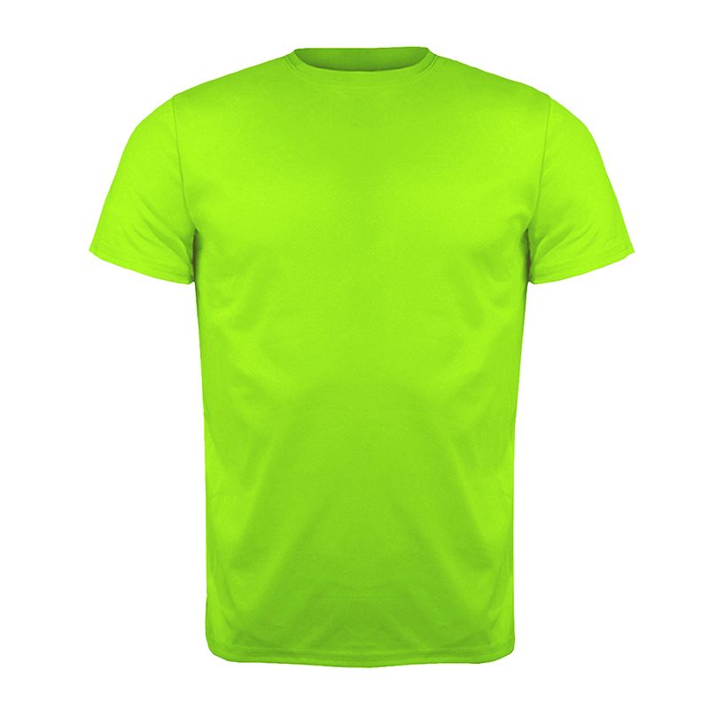 ANDESLAND OUTDOOR APPAREL - Polera Poliéster Manga Corta Otocyon Essential Verde Fluor Unisex