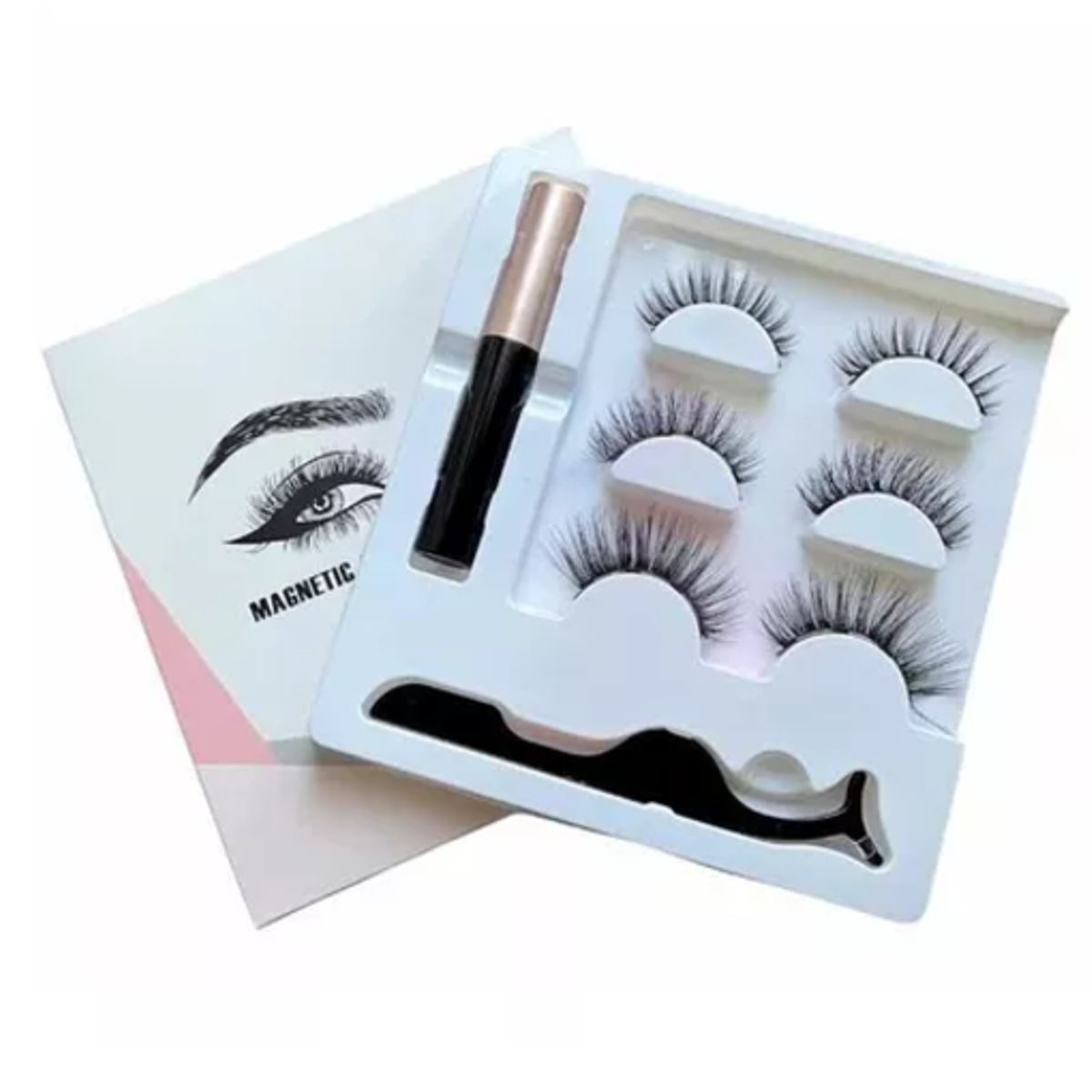 GENERICO - 3 X Set De Pestañas Magnéticas