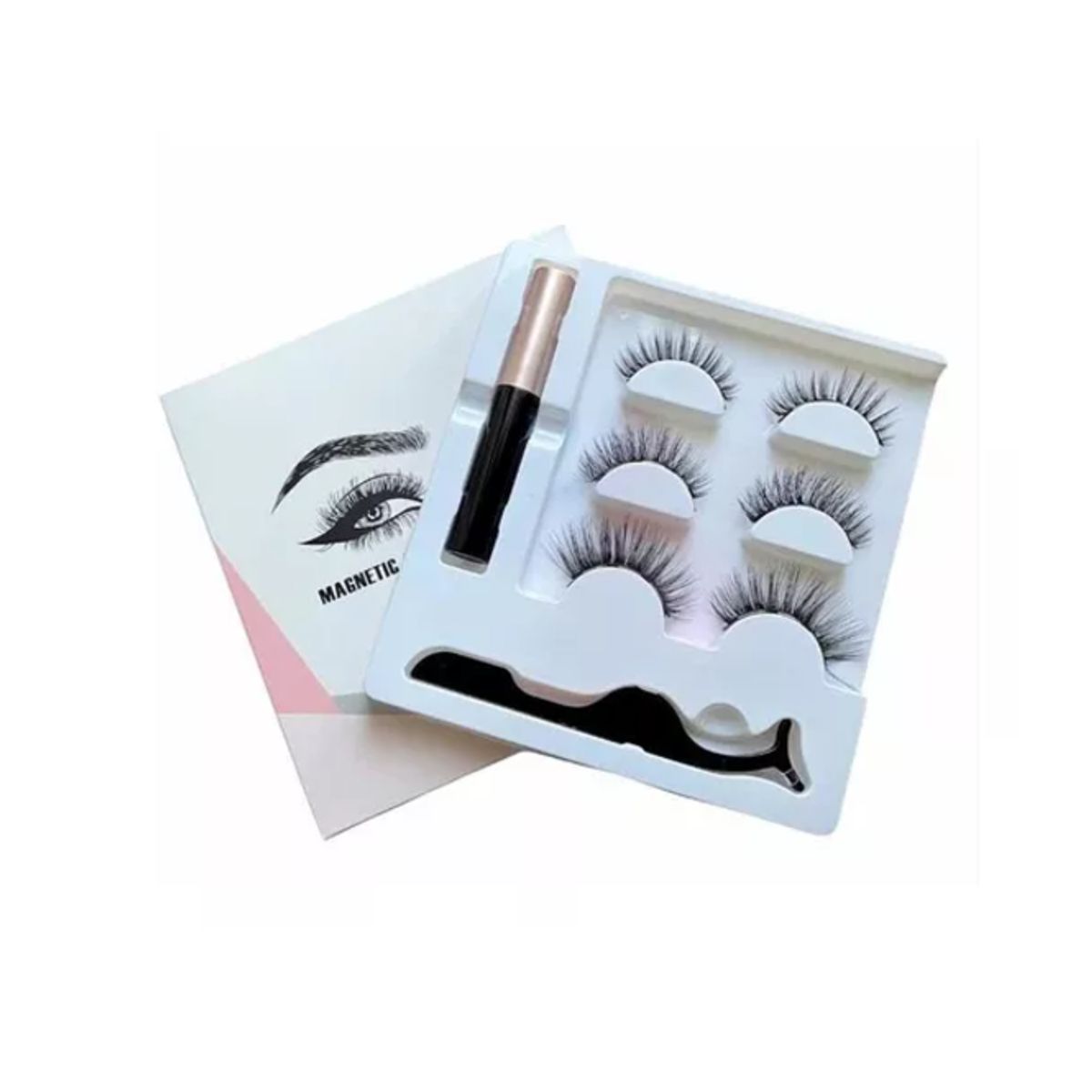 GENERICO - 3 X Set De Pestañas Magnéticas