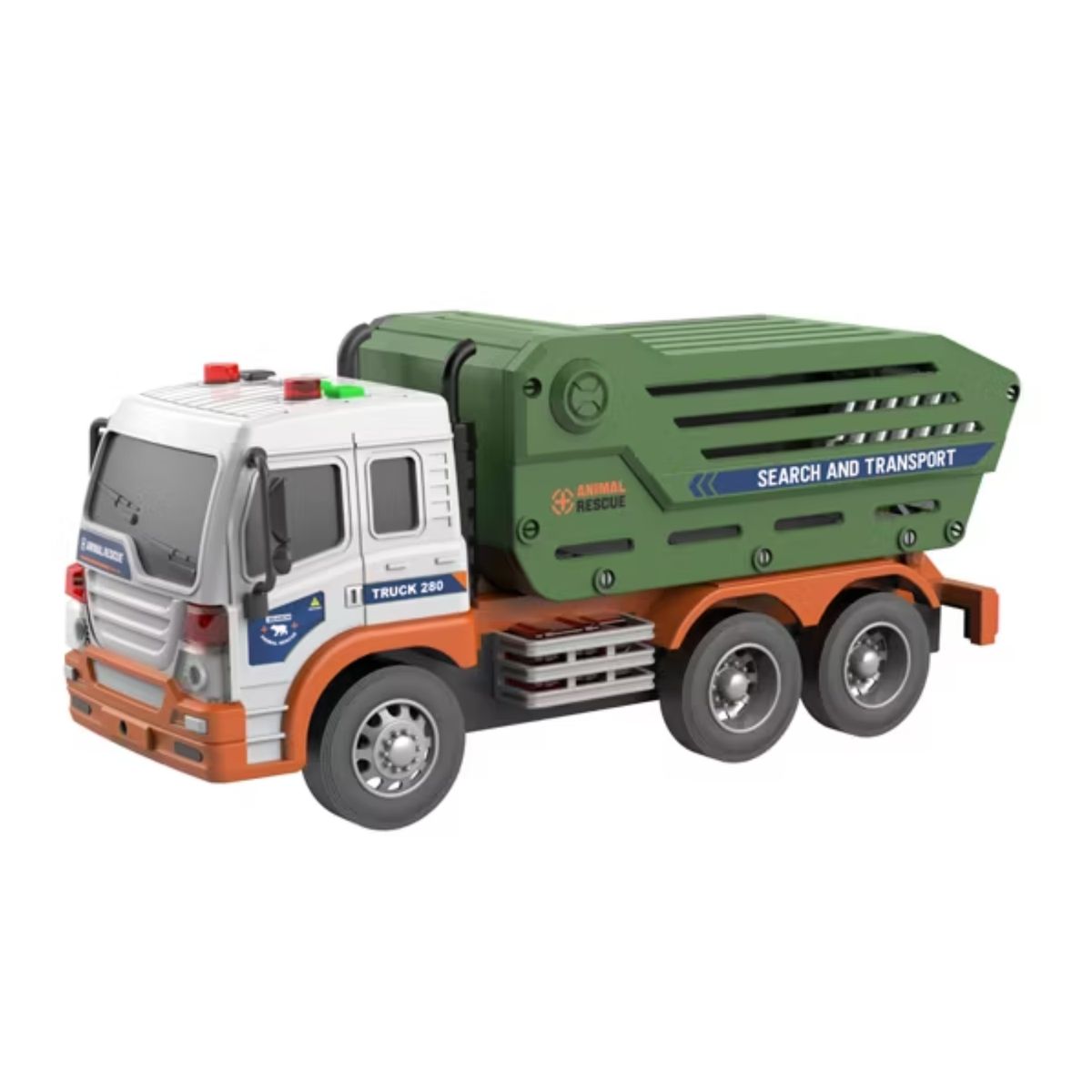 GENERICO - Juguete Camión De Rescate Animales Con Luz Y Sonido