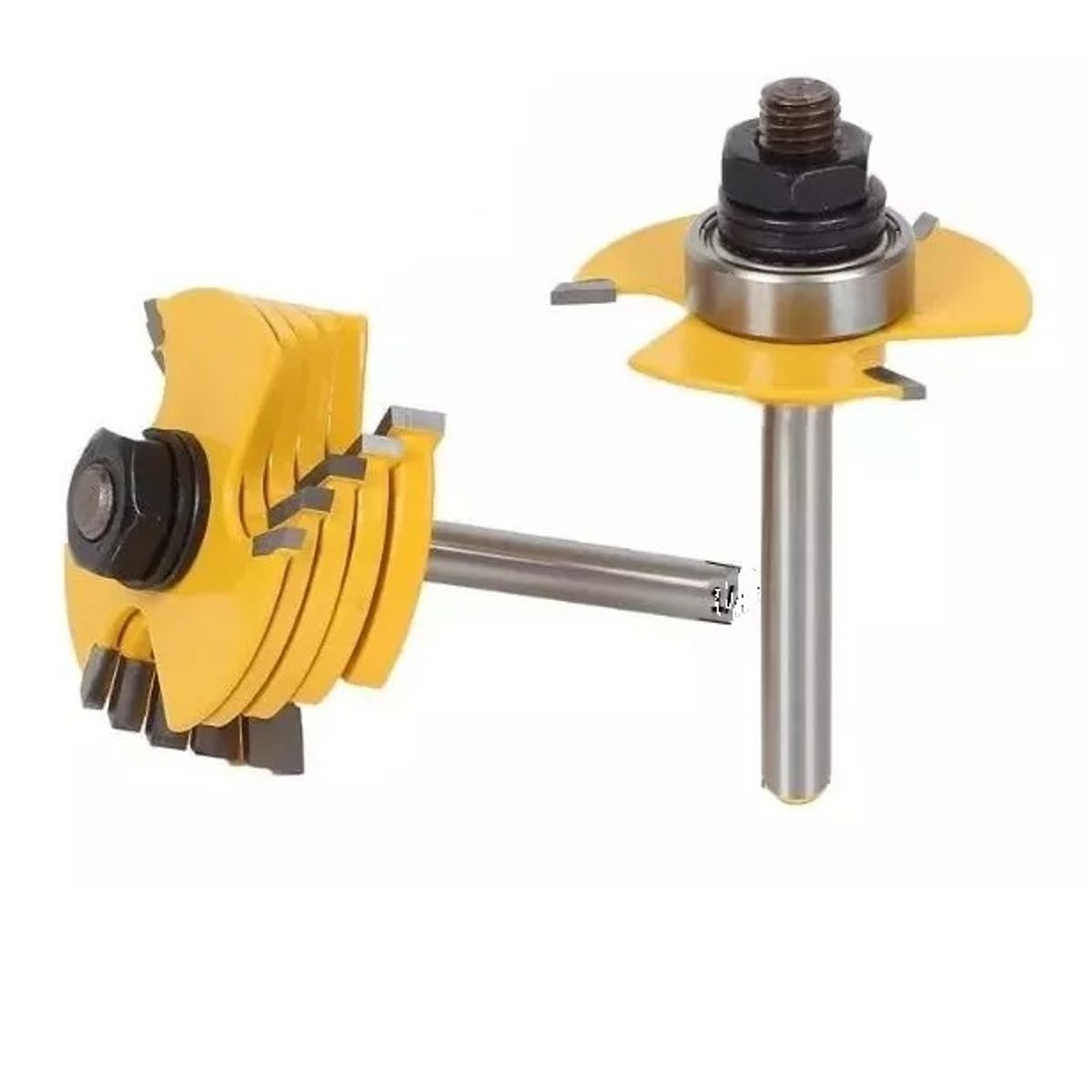 GENERICO - Fresa Madera T Toma ¼   Y 8mm X ½  L X 1/16  ,3/32 , 1/8 ,5/32