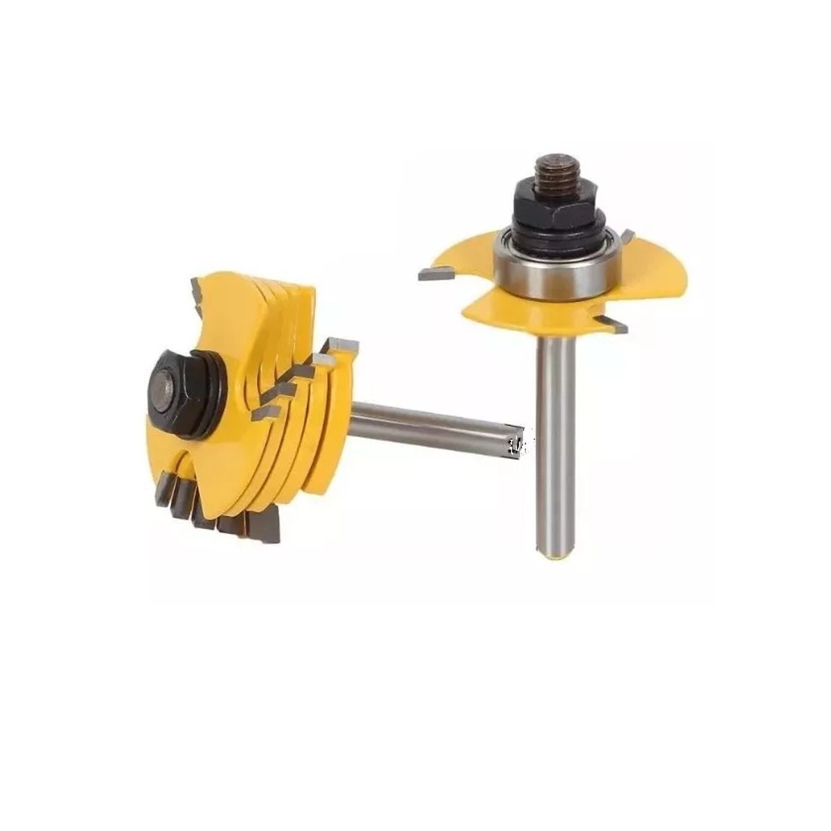 GENERICO - Fresa Madera T Toma ¼   Y 8mm X ½  L X 1/16  ,3/32 , 1/8 ,5/32