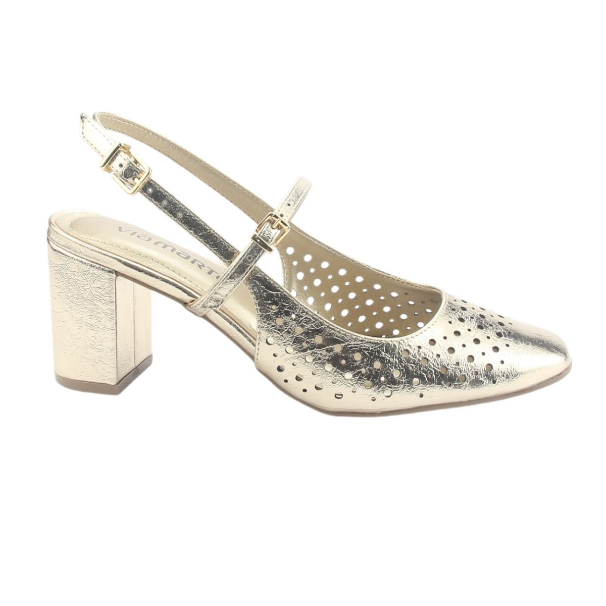 VIA MARTE - Zapatos casuales Mujer Dorado Casual Via Marte 153-007-01
