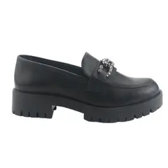VIA MARTE - Mocasines Mujer Negro Casual 083-005-01