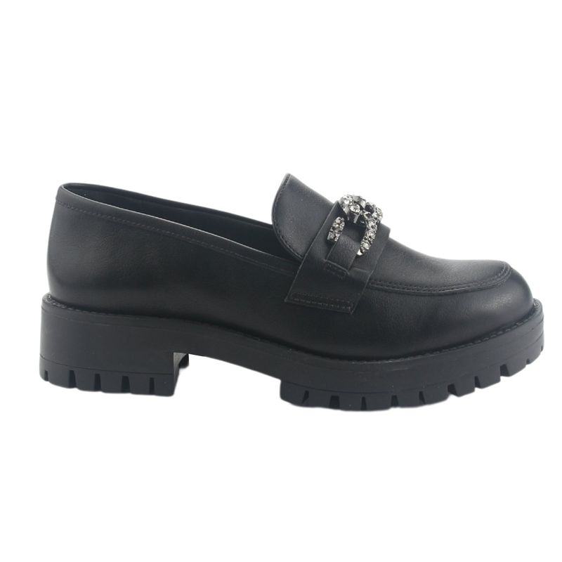 VIA MARTE - Mocasines Mujer Negro Casual Via Marte 083-005-01