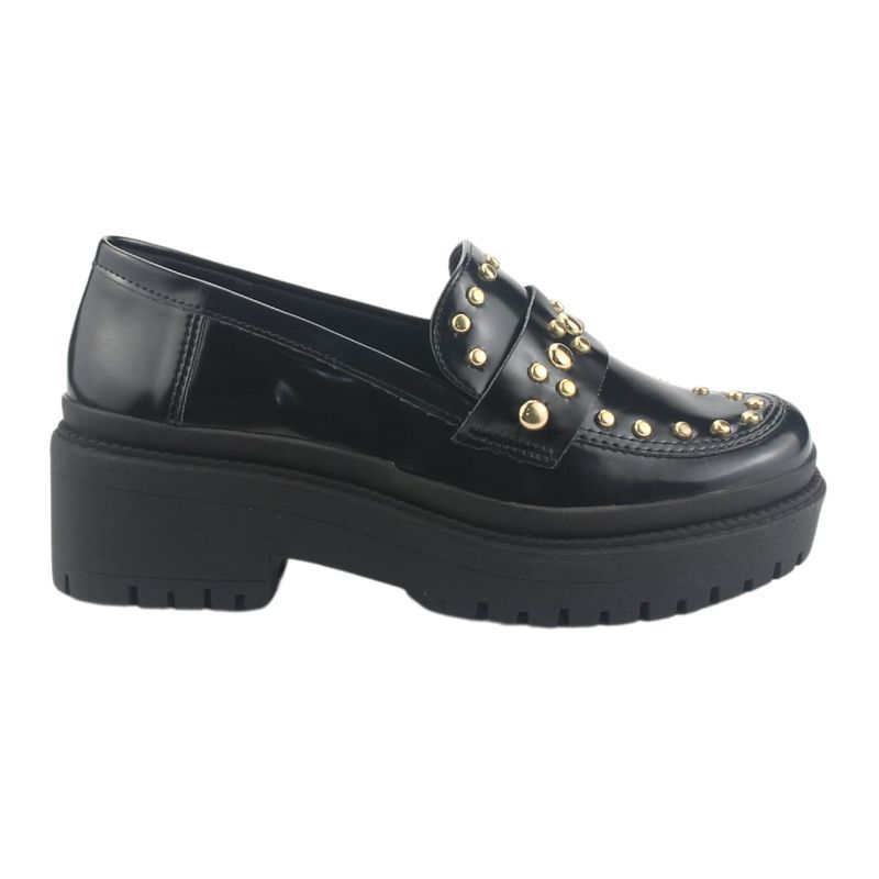 VIA MARTE - Mocasines Mujer Negro Casual Via Marte 013-005-01.