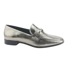 VIA MARTE - Mocasines Mujer Plata Casual 075-007-01
