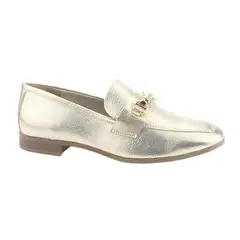 VIA MARTE - Mocasines Mujer Dorado Casual 075-009-01