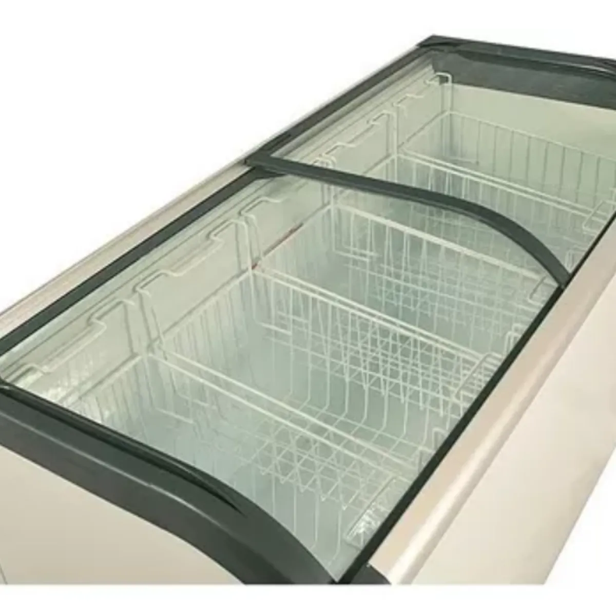 MAIGAS - Congelador Tipo Isla Tapa Vidrio Curvo 520 Litros Maigas