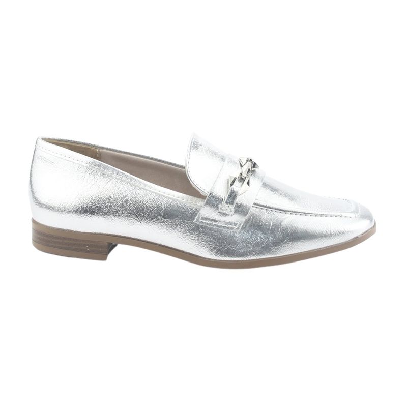 VIA MARTE - Mocasines Mujer Plata Casual Via Marte 075-007-01
