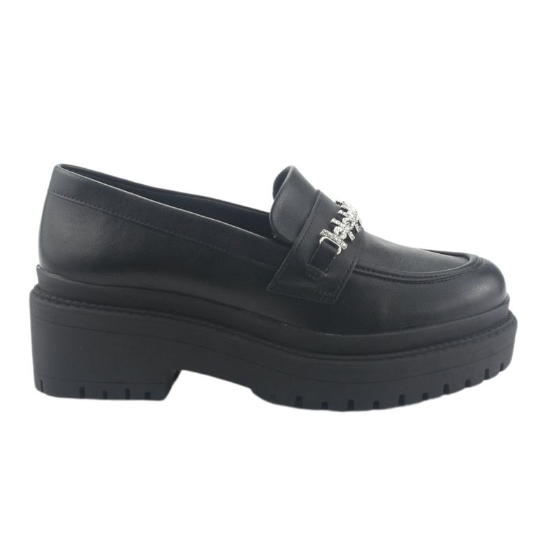 VIA MARTE - Mocasines Mujer Negro Casual Via Marte 013-003-01