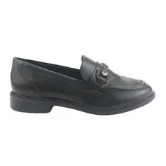 VIA MARTE - Mocasines Mujer Negro Casual 077-004-01