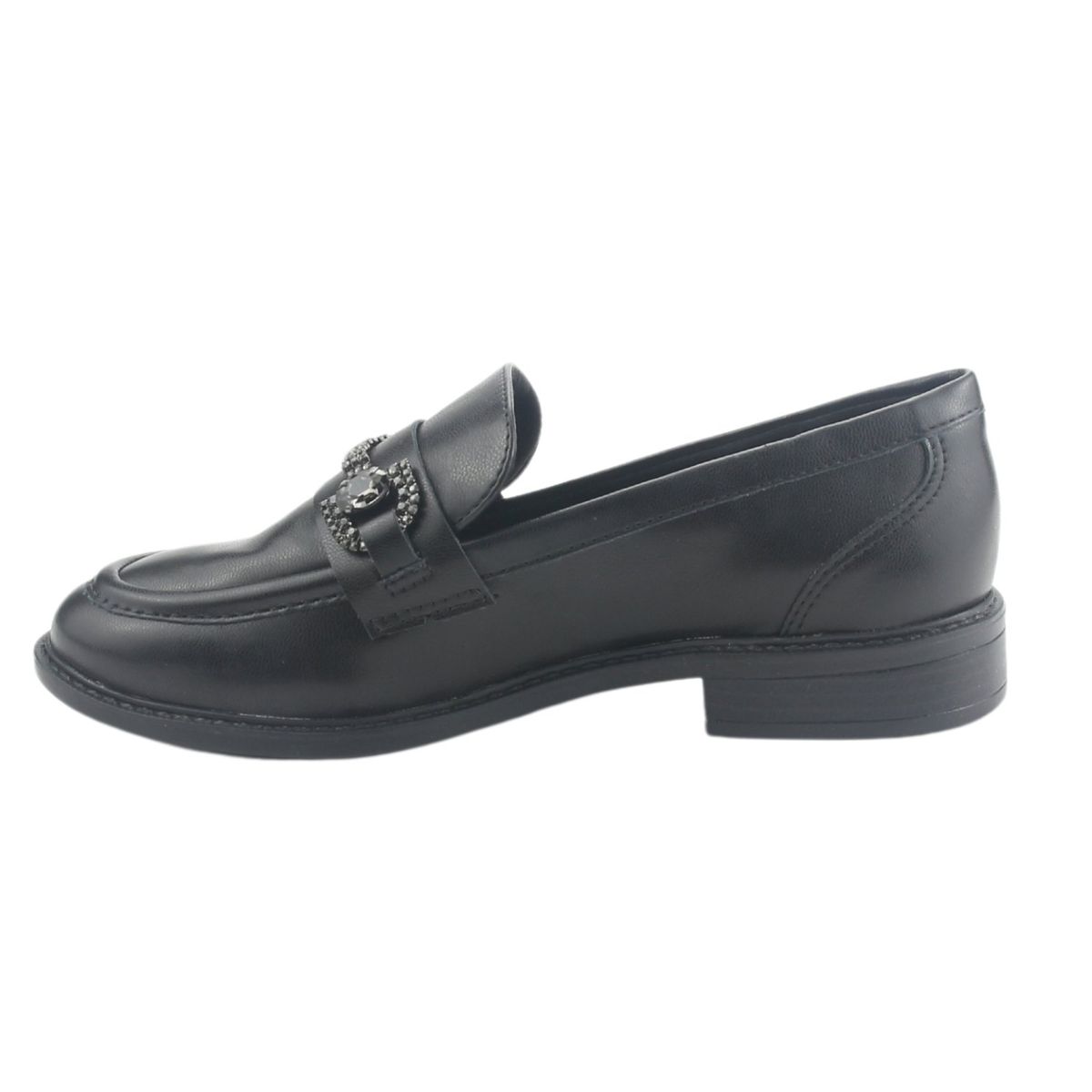 VIA MARTE - Mocasines Mujer Negro Casual Via Marte 077-004-01