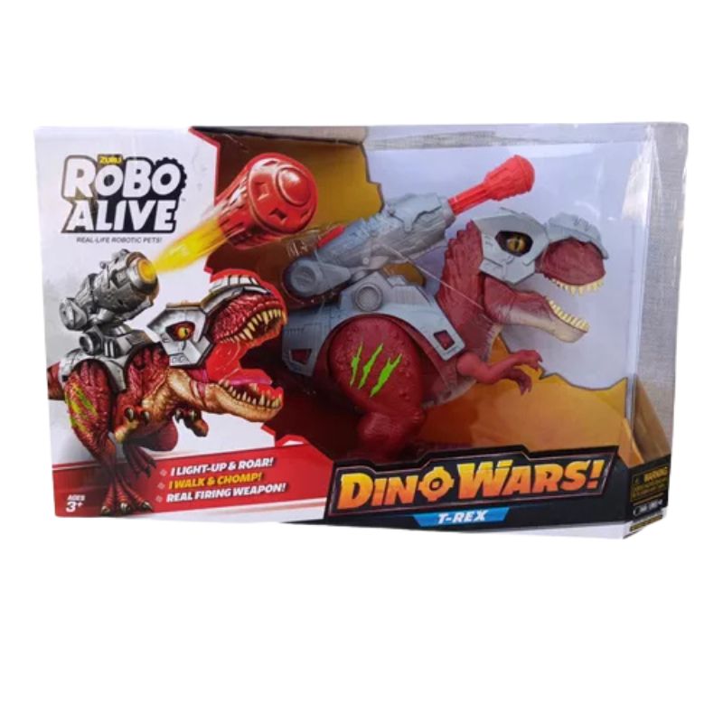 ANSALDO - Dinosaurio Dino Wars Con Lanzador Robo Alive Zuru