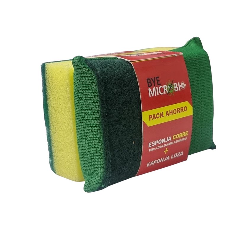 GENERICO - 5 Pack  Esponjas Cocina, Bye Microbio.