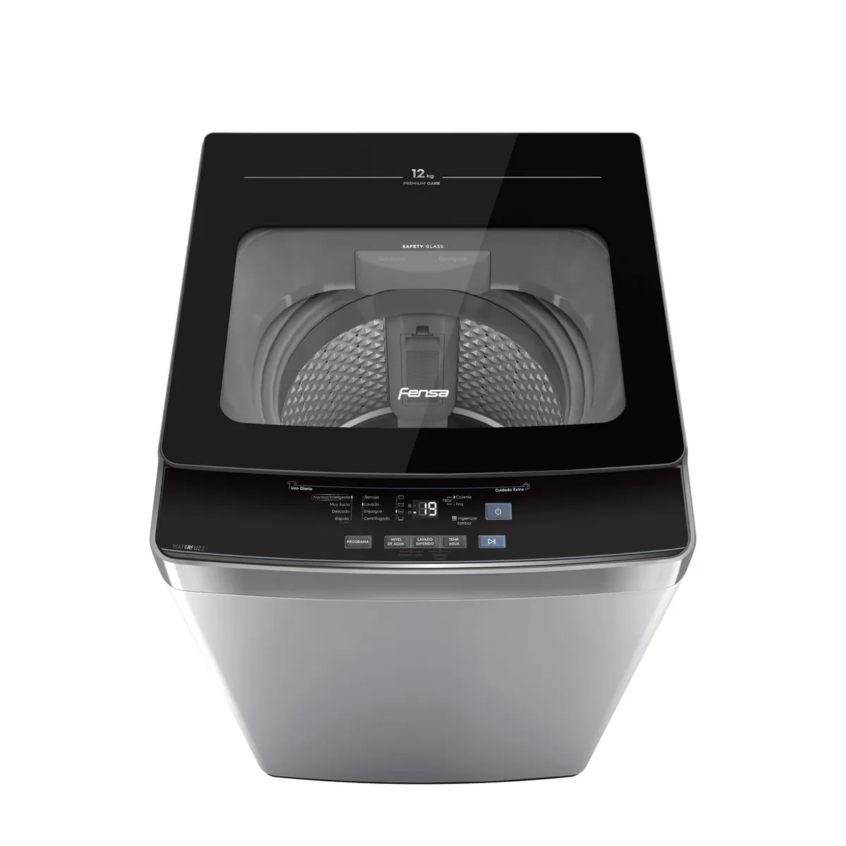 FENSA - Lavadora Automática Fensa 12Kg Carga Superior Control Tiempo Premium Care 12SZ Gris