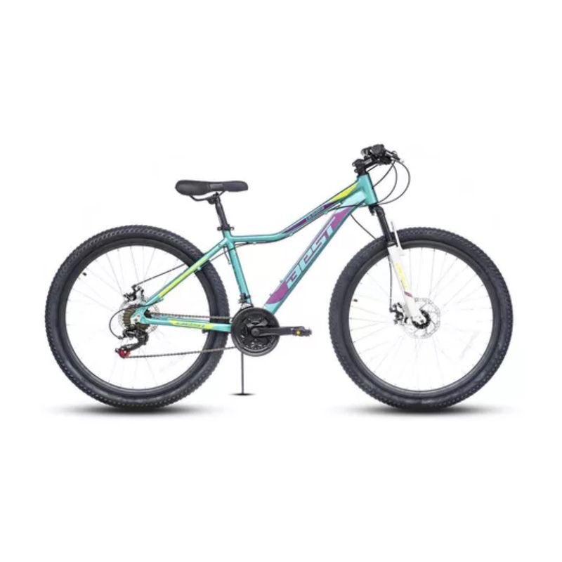BEST - Bicicleta Dama Aro 27.5 Mtb Aluminio 21v Freno De Disco Best
