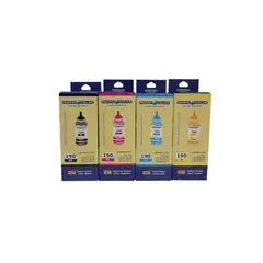 PACIFIC COLOR - Pack 4 tintas alternativas GI -190 Compatible CANON