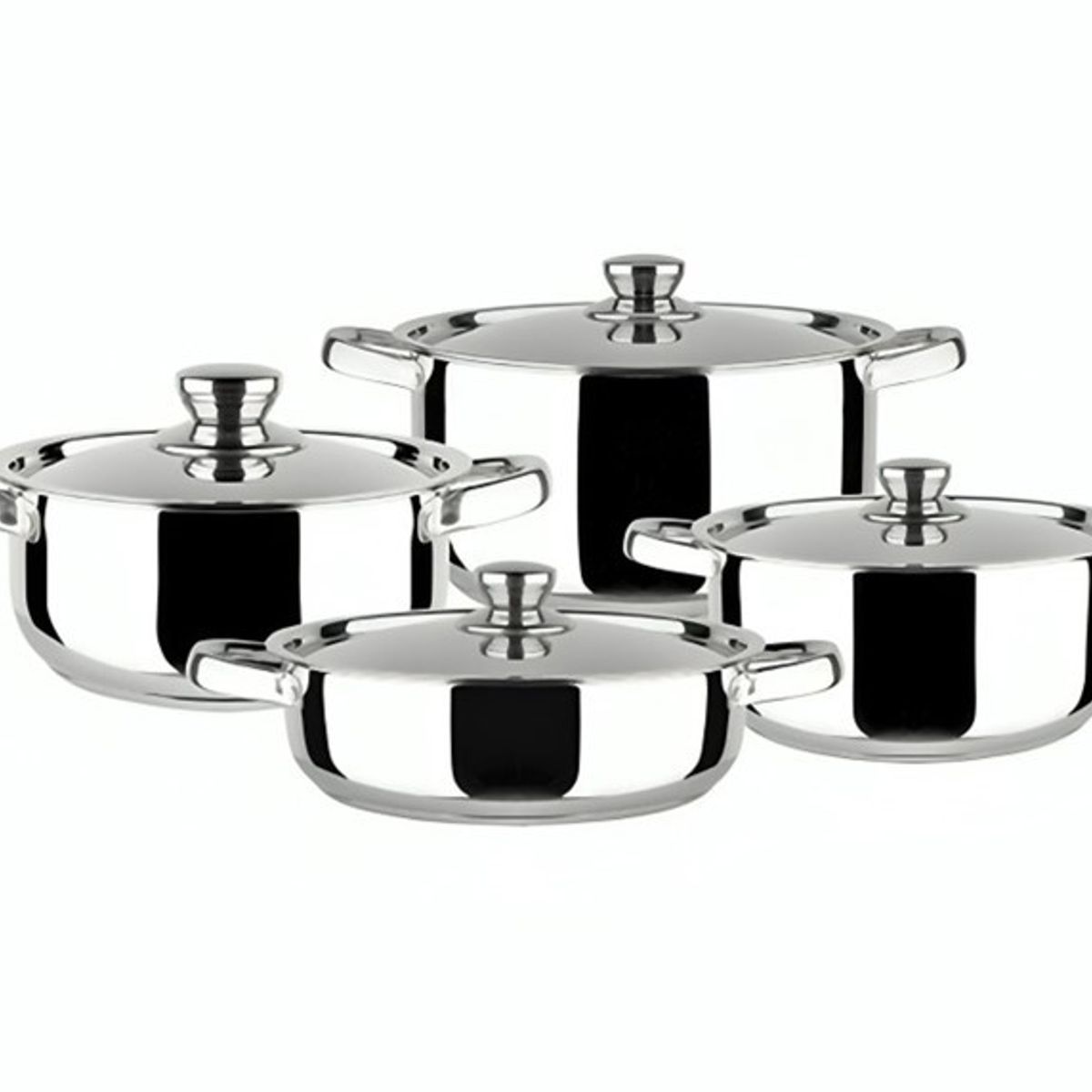 DORAL - Bateria Acero Inoxidable 8 Piezas Doral  Malaga