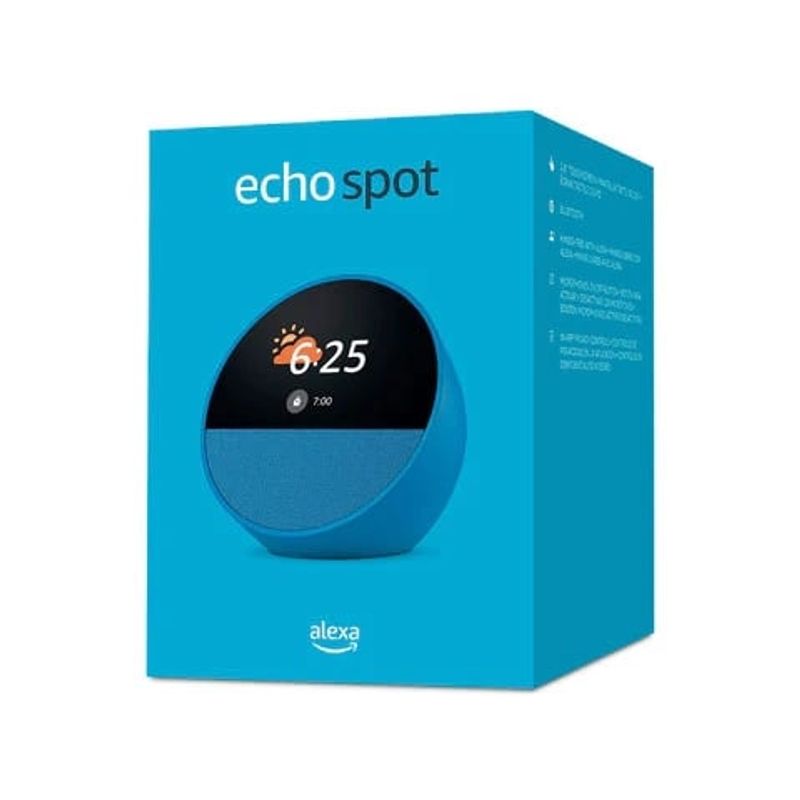 AMAZON - Amazon Echo Spot 2024 - Parlante Inteligente Con Alexa - Azul