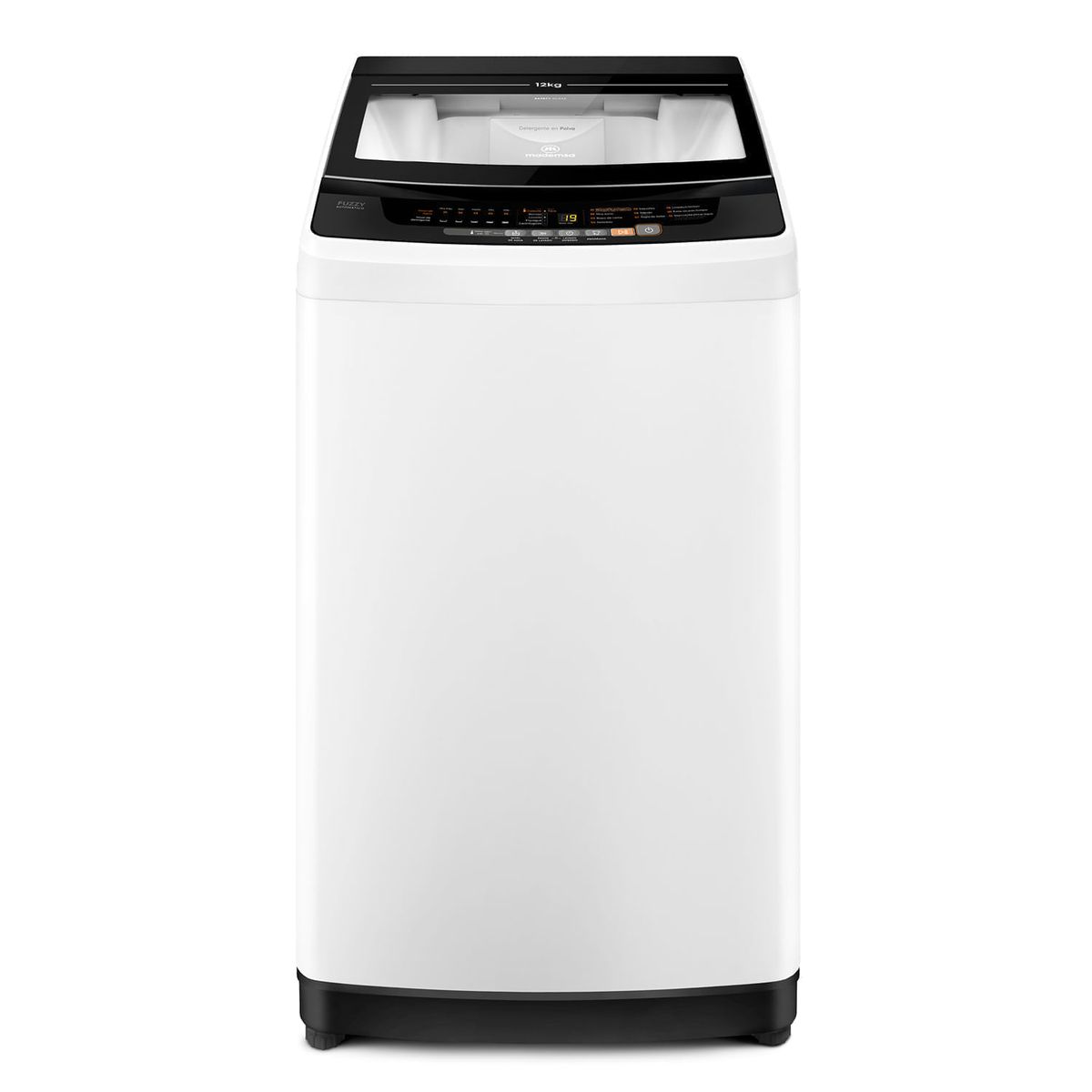 MADEMSA - Lavadora Automática Mademsa 12Kg Carga Superior Fuzzy Automático 12 BZG Blanca
