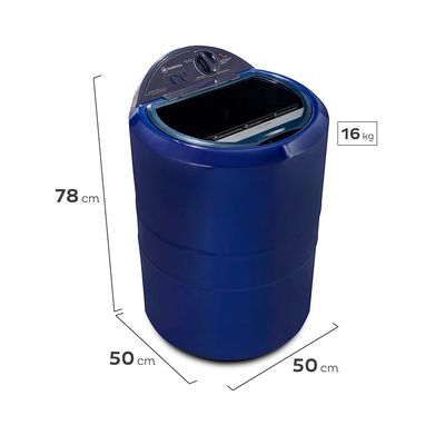 Imagen 2 del producto Lavadora Semi Automática Carga Superior Calefactor Twister 5300 Azul