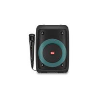 Parlante Bluetooth Karaoke Con Microfono Voice Negro