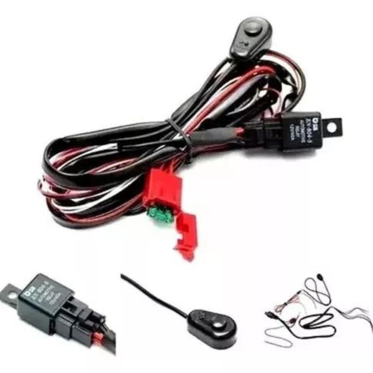 GENERICO - Kit Cableado Ramal Instalacion Neblineros Led Con Boton