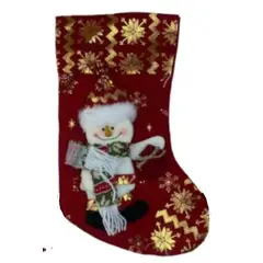 GENERICO - BOTA NAVIDEÑA MUÑECO DE NIEVE