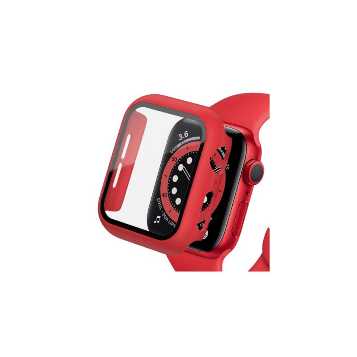 PINEAPPLESTORE - Case Apple Watch con Lámina Rojo 45mm