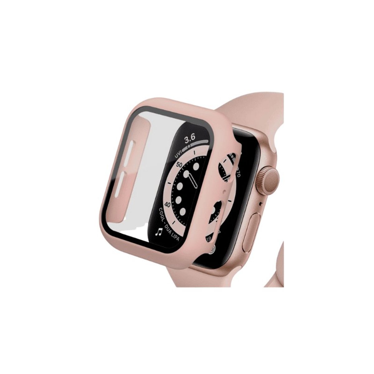 PINEAPPLESTORE - Case Apple Watch con Lámina Rosado 45mm