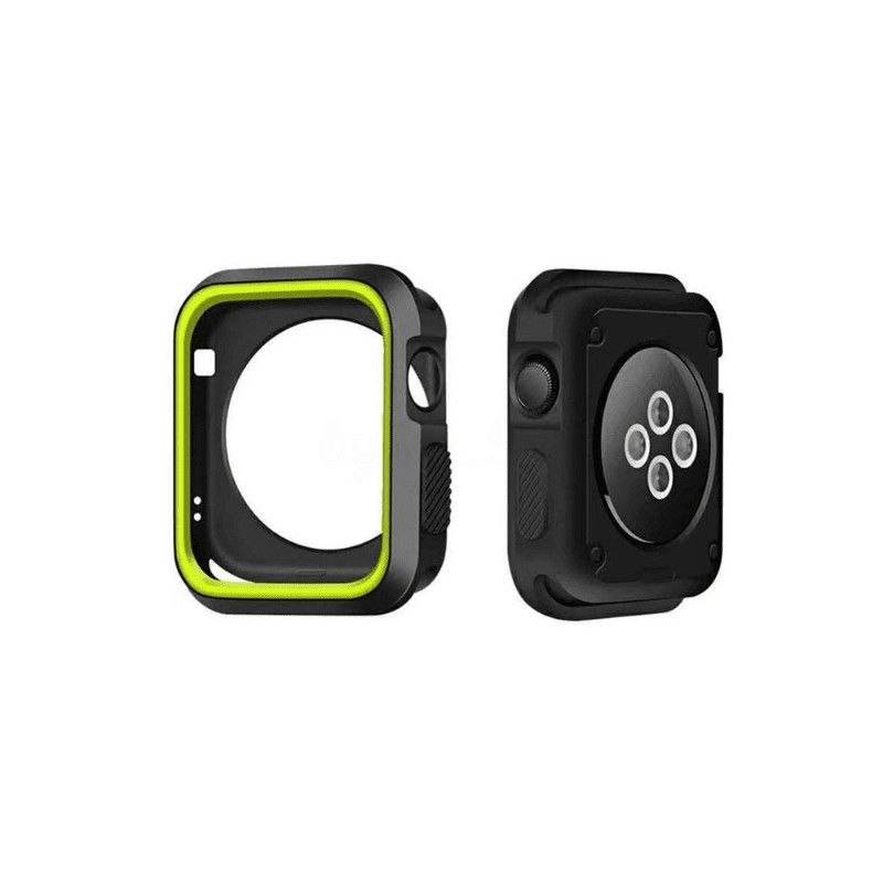 PINEAPPLESTORE - Case Apple Watch NegroAmarillo 41mm