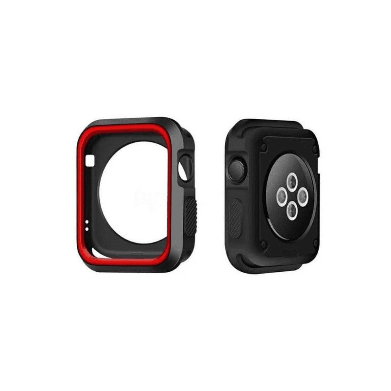PINEAPPLESTORE - Case Apple Watch NegroRojo 41mm