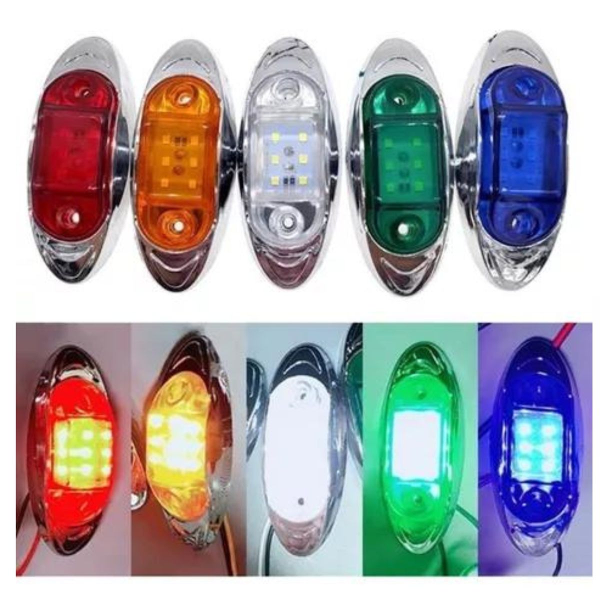 GENERICO - Pack 2 Intermitentes Laterales Universales Color Amarilla