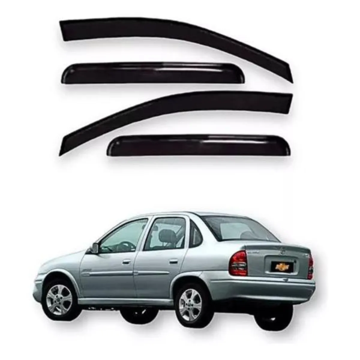 GENERICO - Aletas Bota Agua Chevrolet Corsa Sedan Todos