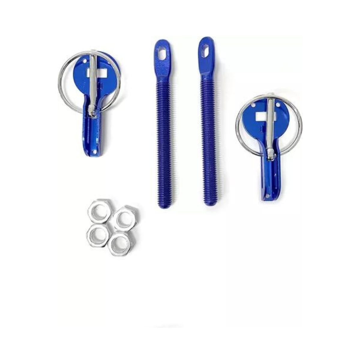 GENERICO - Kit De Cierre Sujetador Para Capot Azul