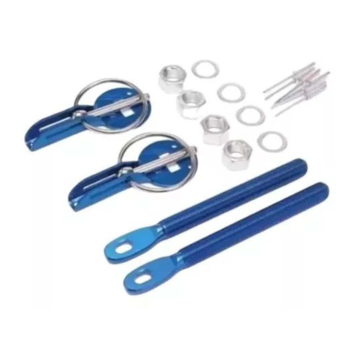 GENERICO - Kit De Cierre Sujetador Para Capot Azul