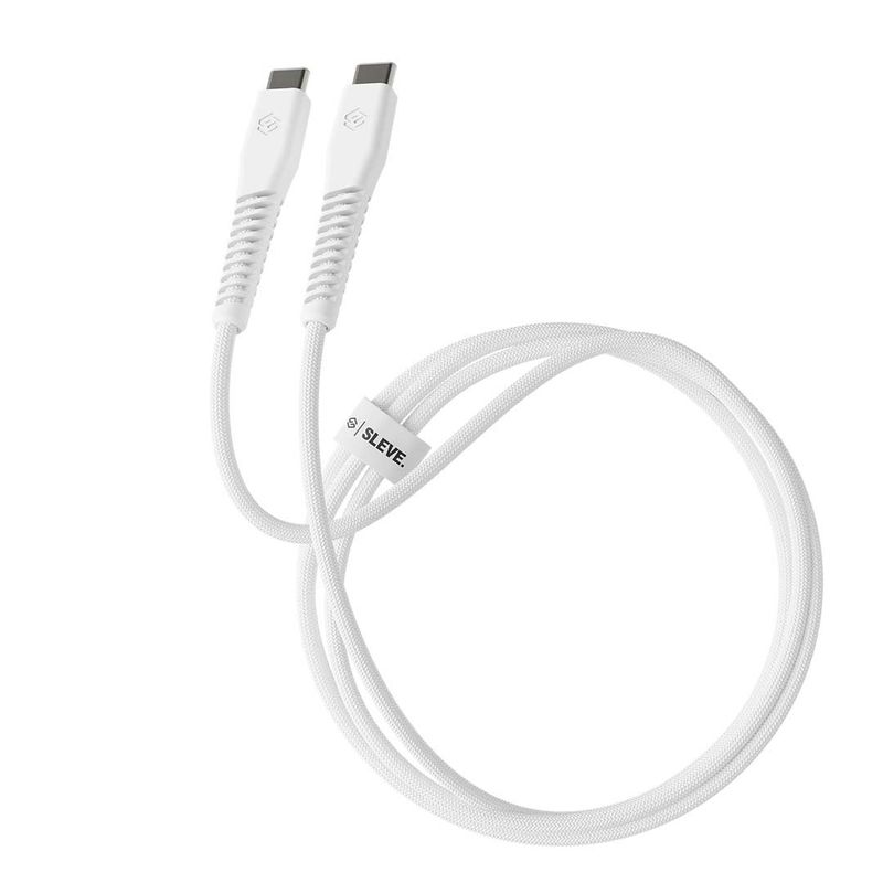SLEVE - Cable Cargador Sleve Line X Usb Tipo C A Tipo C White