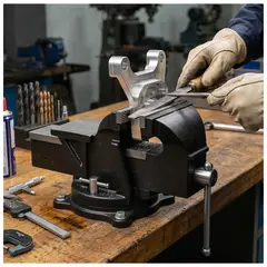 DICAS - Tornillo De Banco Mecánico 6 Pulgadas Negro GS Optimus